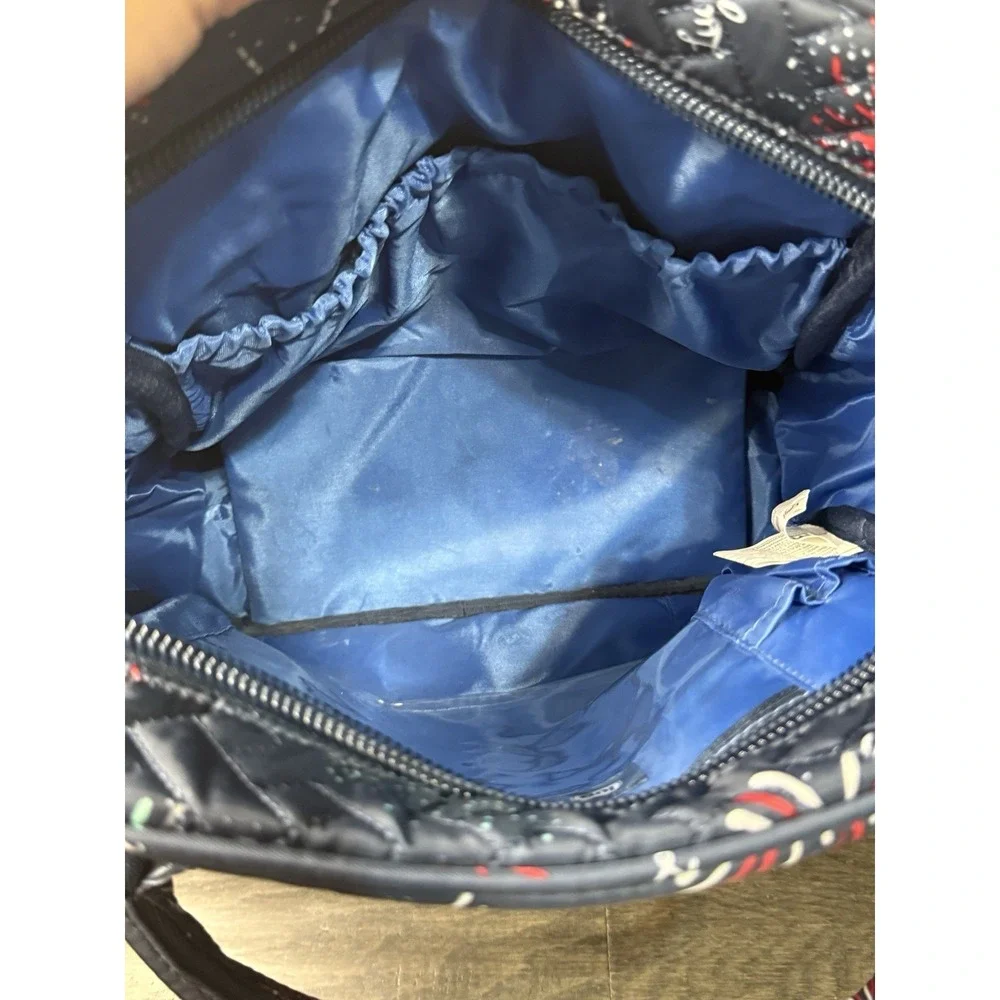 Lug Mini Puddle Jumper Backpack Navy Blue Fireworks Double Handle Purse Bag